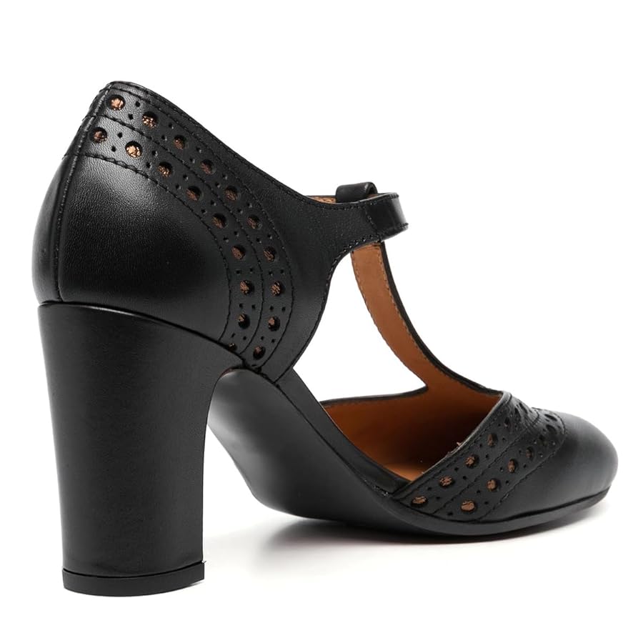 Amazon.com | Dystralix Women Chunky High Heel Mary Jane